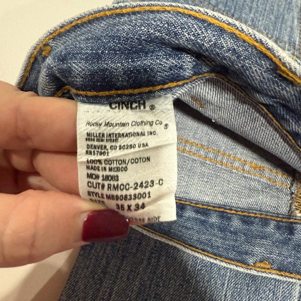 Cinch Men's Light Blue Bootcut Jeans